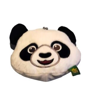 WILD REPUBLIC PANDA BEAR head purse bag wallet kids